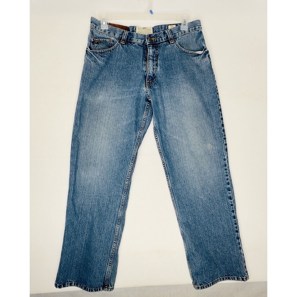 Timberland Men‎ Jeans Blue Wash Straight Leg Size 33x30 Cotton